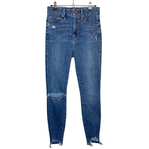 Good American Good Waist Chewed Hem Jeans, 27 - Picture 3 of 10